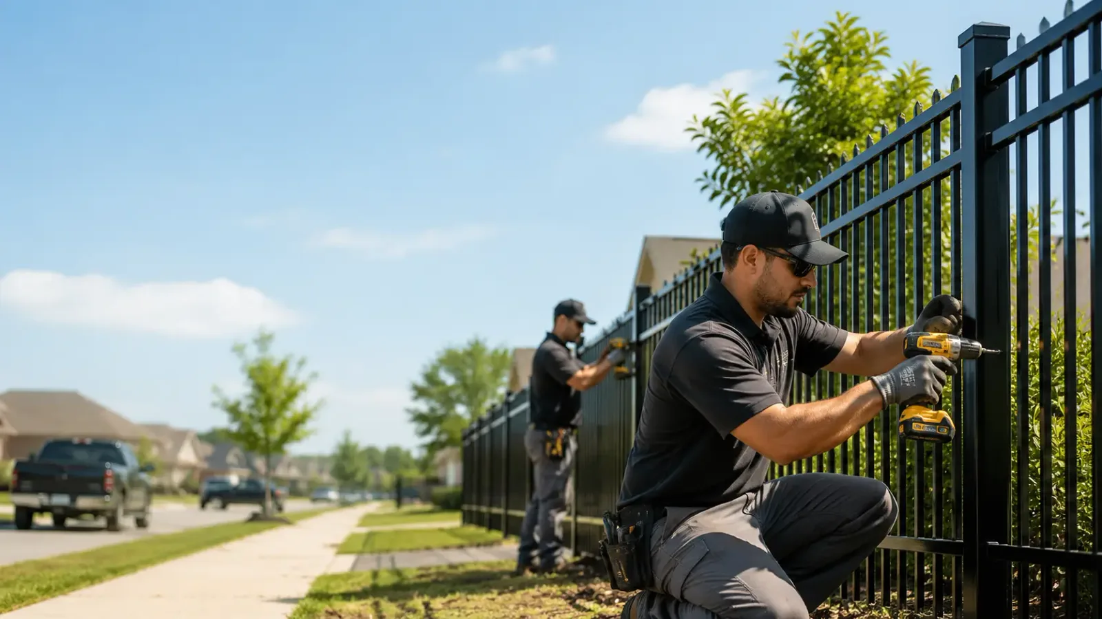 Metal Fence Installation in Columbia, IL